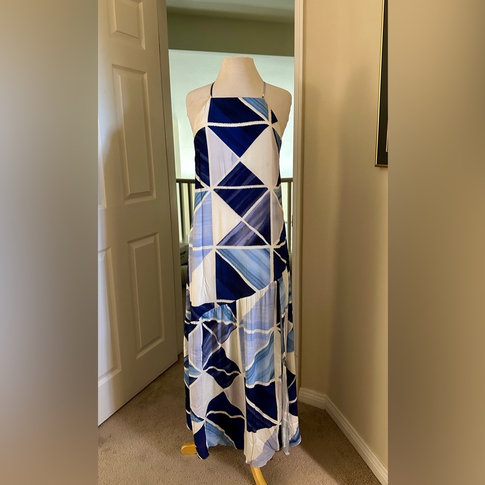 Dressto Color Block Maxi Dress
